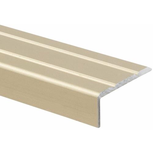 Winkelprofil Treppenkantenprofil Aluminium Vorgebohrt Sahara 24,5 x 10 mm – Beige