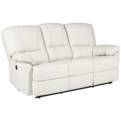 Relaxsofa 3-Sitzer elektrisch – Leder – Elfenbein – marcis – Elfenbeinfarben