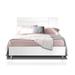 Ebern Designs Tikera Platform Bed Wood in White/Black | 45 H x 81 W x 83 D in | Wayfair 04B819807BF04C5FAB44B52BF6913853