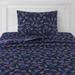 Zoomie Kids Chiverton Neon Out of Space Kids Bed Sheet Set Microfiber/Polyester in Blue/Navy | Twin | Wayfair 2259E473FF2546C298C1FC4634B978E7