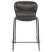 George Oliver Fagerlund Bar Stool Metal/Wicker/Rattan in Black/Brown/Yellow | 36.75 H x 22.25 W x 23 D in | Wayfair