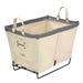 Steele Canvas Basket Canvas Small Carry Basket - 2 Bu Canvas/Metal | 5 H x 15 W x 23 D in | Wayfair 902CNATVGRYM