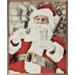 The Holiday Aisle® Watercolor Santa Milk & Cookie Wood in Brown | 20 H x 16 W x 1.5 D in | Wayfair D38790E978CF493191234AD8F01E4BFA