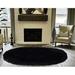 Black 90 x 66 x 3 in Area Rug - Everly Quinn Mar Vista Solid Color Machine Woven Faux Sheepskin Area Rug in Sheepskin/Faux Fur | Wayfair