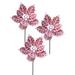 The Holiday Aisle® 3 - Piece Artificial Poinsettia Branch Set Plastic in Red | 24 H x 6 W x 6 D in | Wayfair 2880910B8DC448C2A710DE29B4B81F83