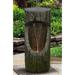 Tree Log Waterfall Fountain With Warm White LED Lights