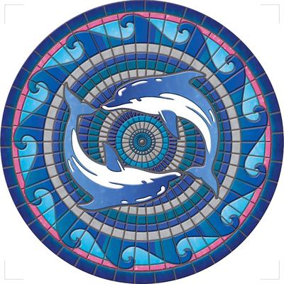 Dolphin Decorative Pool Mat - Pool Art