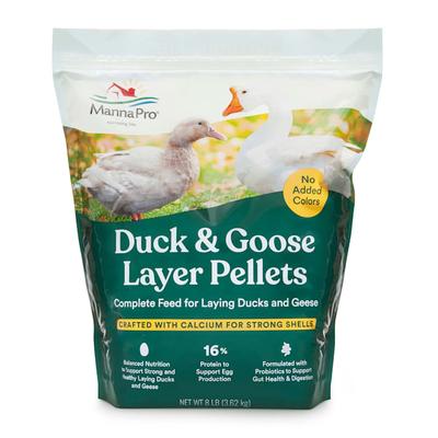 Manna Pro Duck & Goose Layer Complete Pellets, 8 lbs.
