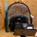 Coach Bags | Authentic Nwt Coach Backpack And Matching Full Sized Wallet/Wristlet | Color: Black/Tan | Size: Os