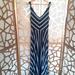 Anthropologie Dresses | Euc Puella Anthropologie Indigo Navy Marin Stripe Jersey Maxis Dress | Color: Blue/White | Size: L