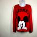 Disney Tops | Disney Red Mickey Mouse Sweatshirt Size Large | Color: Black/Red | Size: L