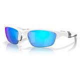 Oakley OO9153 Half Jacket 2.0 A Sunglasses - Men's White Frame Prizm Sapphire Lens Asian Fit 62 OO9153-915330-62