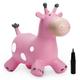 Animal Hopper for Kids, Toddler Ride-on Giraffe, Bouncy Horse Hopper, Jumping Horse, Hopping Toys Gift for Boys Girls,Inflatable Hopper Bouncy