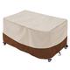 Garden Furniture Cover,Outdoor Patio Set Cover 420D Heavy Duty Protection Waterproof Windproof Patio Table Cover,Anti-UV Rectangular Garden Table Cover-Beige+Coffee|| 130x130x90cm