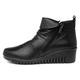 Lotus Cordelia Womens Black Leather Wedge Boot - Size 5 UK - Black