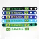 Bracelets de sport de l'équipe nationale brésilienne de football bracelet en caoutchouc bijoux à