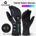 WEST BIKING-Gants de cyclisme thermiques autobloquants pour hommes gants de ski épais gants de