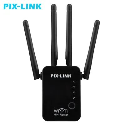 PIXLINK-Répéteur WiFi 300Mbps Amplificateur de Puissance Rourter Répéteur Portée I-Network