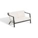 Markoe Loveseat - Bliss Linen Cushion Set - Carbon Powder - Coated Aluminum Frame