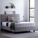 Brookside Upholstered Bed with Horizontal Channel Tufted Headboard and Storage Drawers