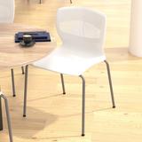 Commercial Grade 770 LB. Capacity Plastic Stack Chair with Lumbar Support