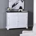 Red Barrel Studio® 2 - Door Accent Cabinet Wood in Black/Brown/White | 34 H x 42 W x 14 D in | Wayfair F5D26D1E0C6A4B8CA3E2D1A8B51BB97F