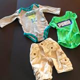 Nike Matching Sets | Lot Of 3 Infant Unisex Cloths - Size 0-6 Months. Nike, Puma And Baby Gap | Color: Blue/Green | Size: 0 - 6 Months
