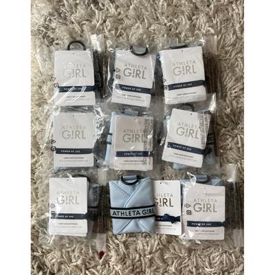 Athleta Accessories | Athleta Girl Gym Accessory Sports Id Credit Card Keychain- Lot X 9 Blue | Color: Blue/Red/Tan | Size: Os