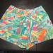 Lilly Pulitzer Shorts | Lilly Pulitzer Flat Front Shorts | Color: Blue/Green | Size: 00