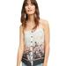 Anthropologie Tops | Black And White Maeve Capitola Silk Button-Down Floral Tank Top/Cami | Color: Black/White | Size: 6