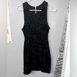Free People Dresses | Free People Black Lace Printed Dress | Color: Black | Size: Xs