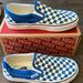 Vans Shoes | Gently Worn Classic Vans Slip-On Imperial Blue &White Sz 4.5 | Color: Blue/White | Size: 4.5