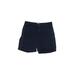 Gap Khaki Shorts: Blue Print Bottoms - Women's Size 2 - Indigo Wash