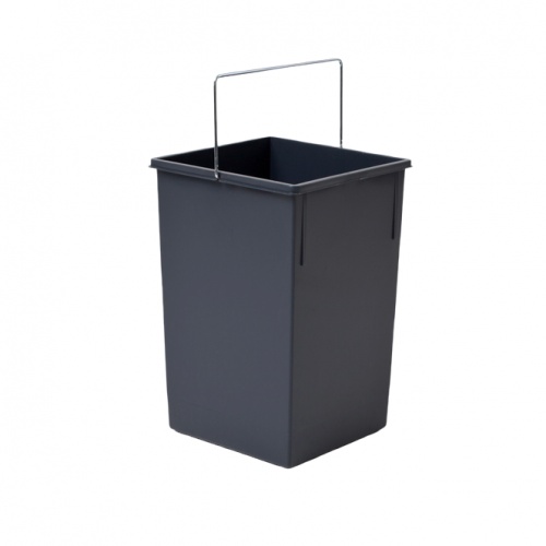 Hailo Inneneimer Paar 1008879 dunkelgrau 15 Liter 230 x 220 x 350 mm mit Henkel Image