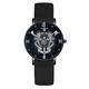 Skull ArtPersonalized Watches for Men Women Ultrathin Dress Matching Wrist Watches for Gifts Watches with Black Nylon Mesh Band Watch