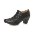Ajvani Womens Ladies mid Heel Buttons Zip Brogue Ankle Shoe Boots Booties, Black Matte, 9 UK