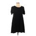 Forever 21 Casual Dress - A-Line: Black Solid Dresses - Women's Size Medium