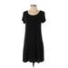 Mossimo Supply Co. Casual Dress - Shift: Black Solid Dresses - Women's Size Small