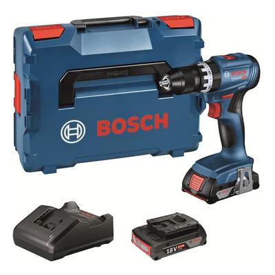 Bosch Akku-Schlagbohrschrauber GSB 18V-45 2x 2,0Ah + Ladegerät in L-BOXX 136