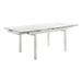 Metal & Glass, Contemporary Extendable Dining Table, Chrome & Clear