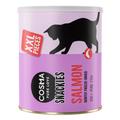 Lot Maxi Tube Cosma Snackies XXL, saumon (3x450 g) - Friandises lyophilisées pour chat