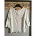 Anthropologie Tops | Anthropology W5 White Large Swiss Dot Bell Sleeve Casual Occasion Top | Color: White | Size: Large