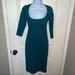 Victoria's Secret Dresses | Euc Victorias Secret Teal Ponte Scoop Neck Dress | Color: Black/Green | Size: 6