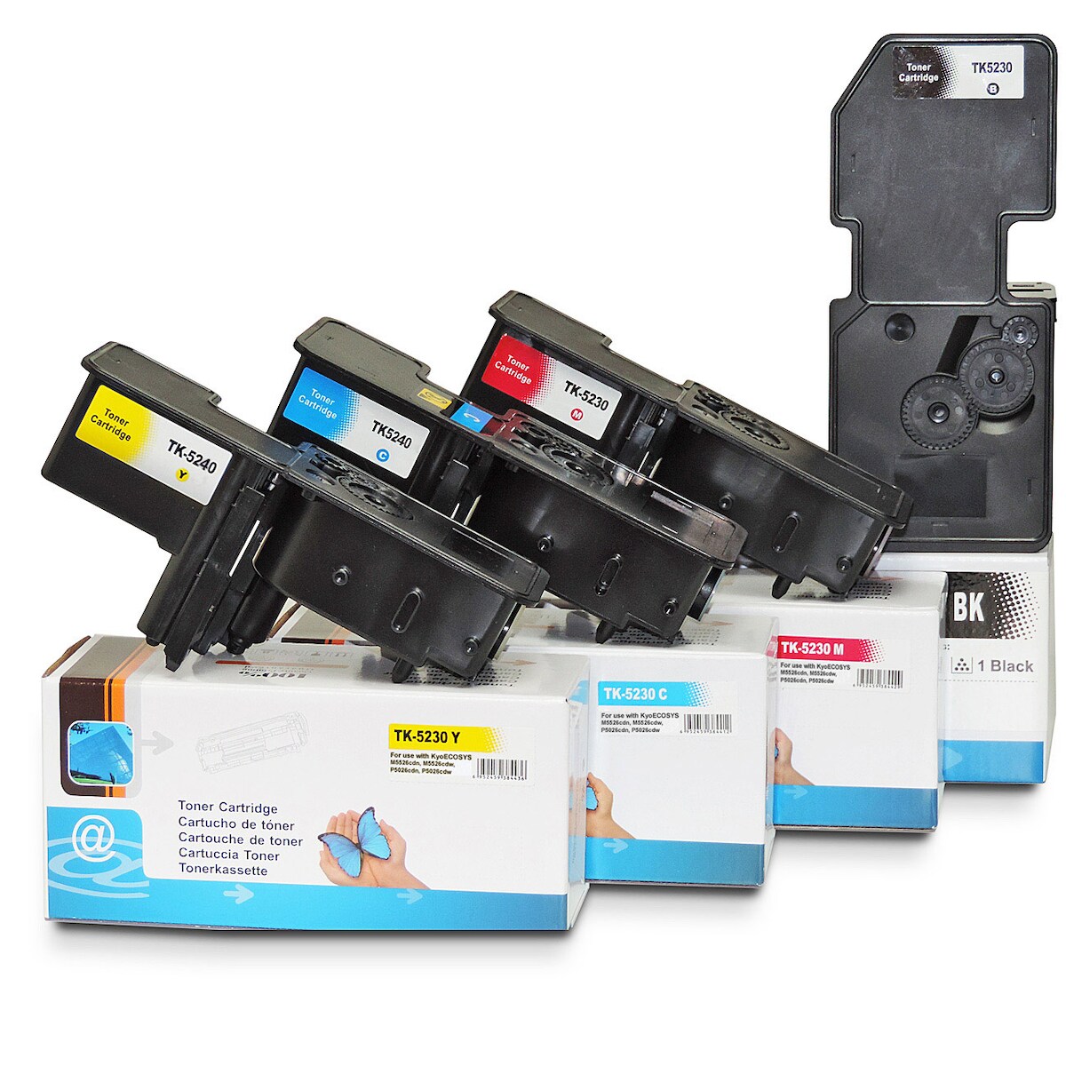 4 Toner für Kyocera ECOSYS M5526cdw Sparset kompatibel Kyocera ECOSYS M 5526 cdw von Marke D&C Image