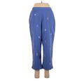 Alfred Dunner Casual Pants - High Rise: Blue Bottoms - Women's Size 8