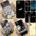 Coque Avion pour iPhone 11 12 13 14 15 Pro Max Juste pour iPhone 13 12 Mini Poly X XS Max 7 8 Plus