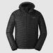 Eddie Bauer Men's MicroTherm 2.0 Down Hooded Puffer Jacket - Black - Size S