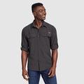 Eddie Bauer Men's Atlas Exploration Flex Long-Sleeve Shirt - Dark Grey - Size S