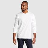 Eddie Bauer Men's Classic Wash 100% Cotton Long-Sleeve Classic T-Shirt - White - Size XL