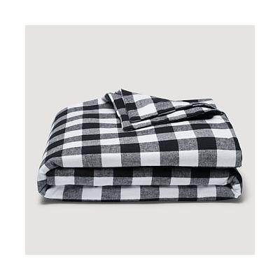 Eddie Bauer Eddie's Favorite Flannel Portuguese Duvet Cover - Black - Size TWIN